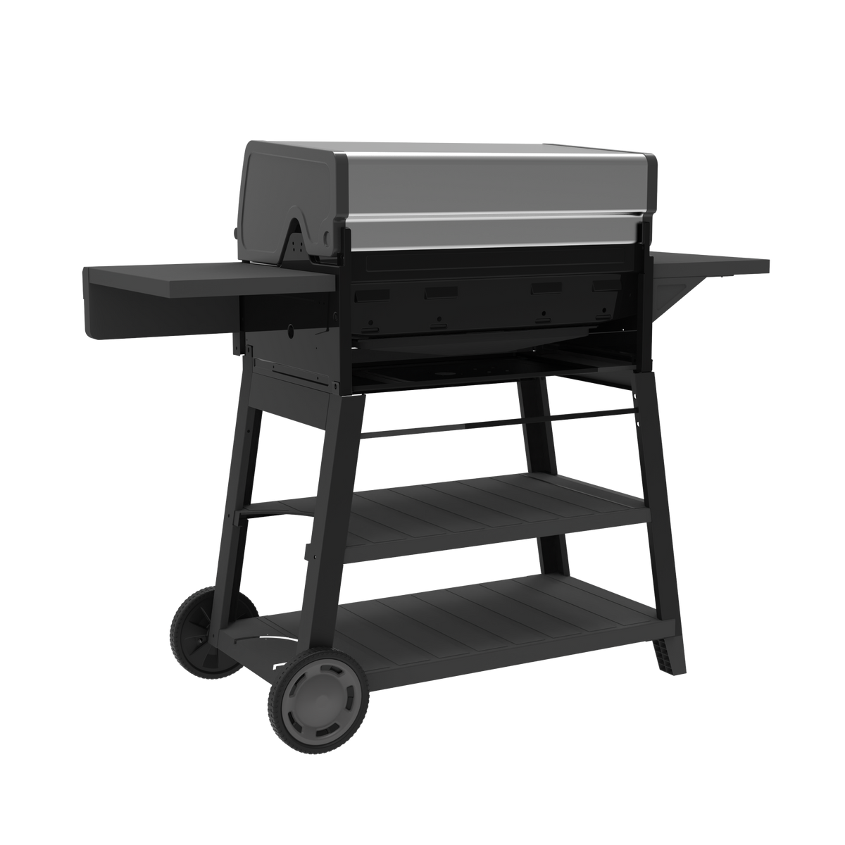 Char-Broil Performance Series FlavorMax 5-Burner Gas Grill, Cart with Side Burner, Gray