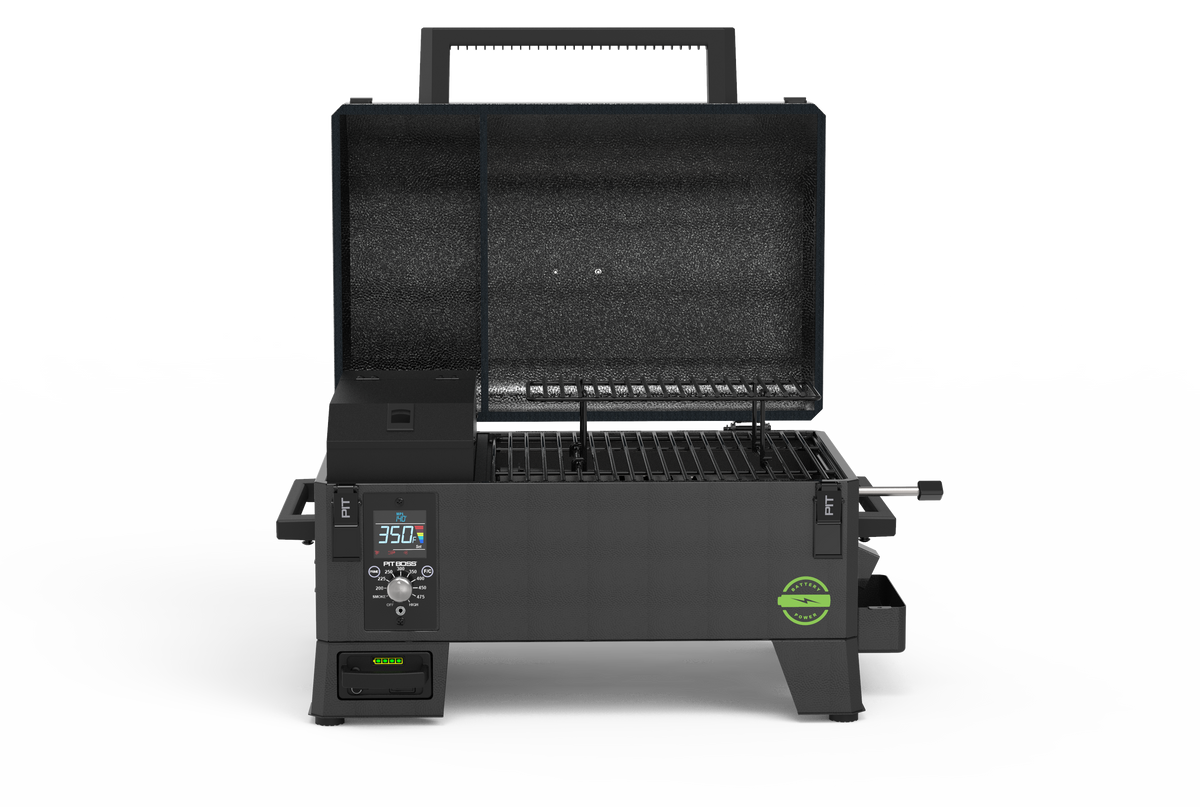 Pit Boss Portable Battery Powered Wood Pellet Grill w/ Black Handle