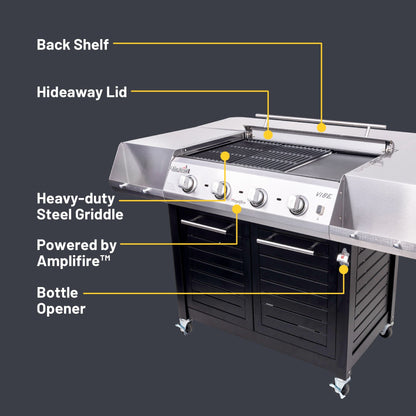 Char-Broil Vibe 535 Gas Grill - Griddle