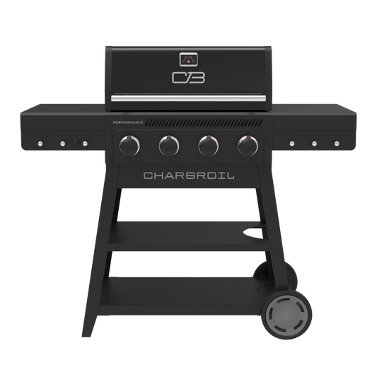 Char-Broil Performance Series 4-Burner Gas Grill with FlavorMax (Cart, Black)