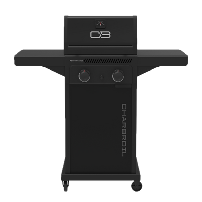 Char-Broil Performance Series FlavorMax 2-Burner Gas Grill, Cabinet, Black