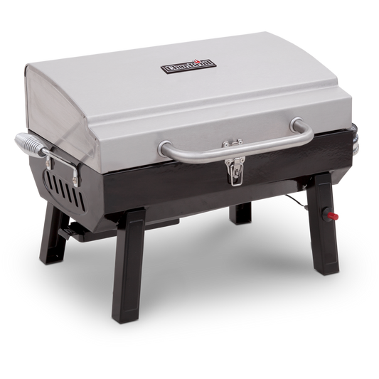 Char-Broil 1-Burner Portable Propane Gas Grill in Stainless Steel