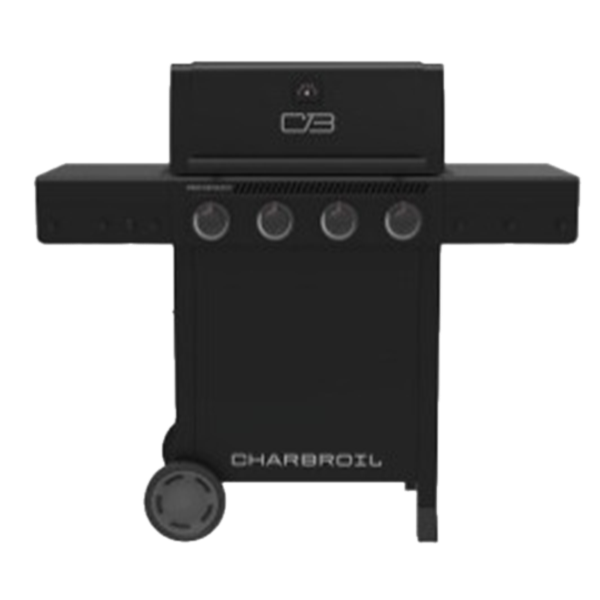 Char-Broil Performance Series 4 Burner Gas Grill Cart Black