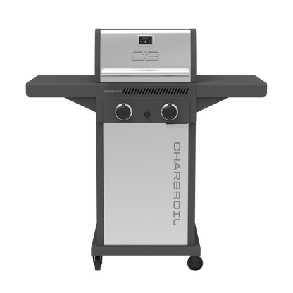 Char-Broil Performance Series FlavorMax 2-Burner Gas Grill, Cabinet, Gray