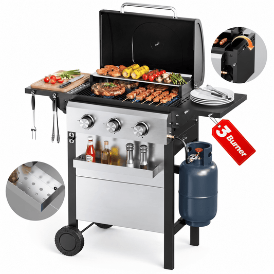 Biotree 3-Burner Propane Gas Grill