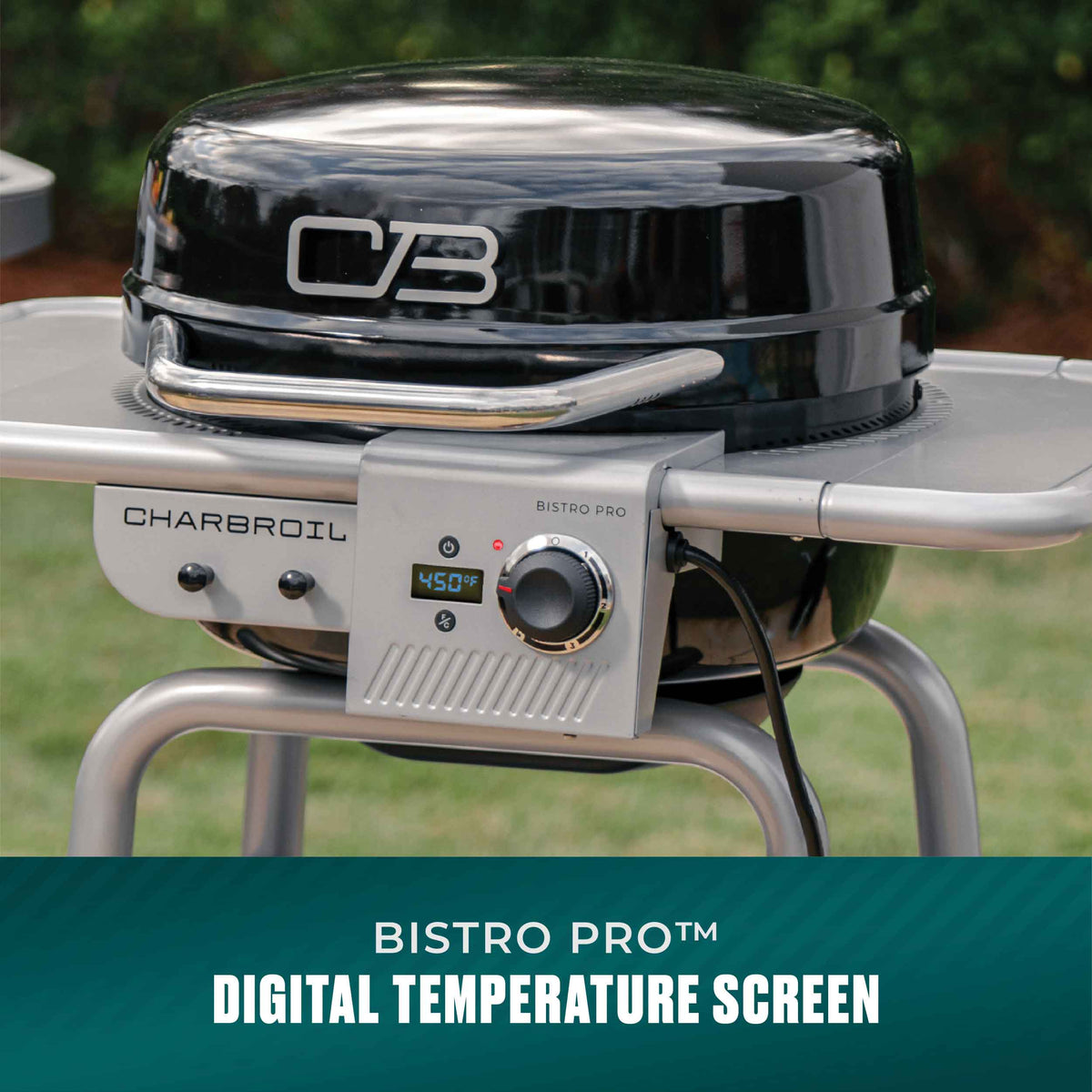Char-Broil Bistro Pro Electric Grill + Charcoal Mode Black