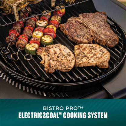 Char-Broil Bistro Pro Electric Grill + Charcoal Mode Blackout
