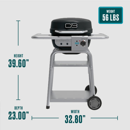 Char-Broil Bistro Pro Electric Grill + Charcoal Mode Black