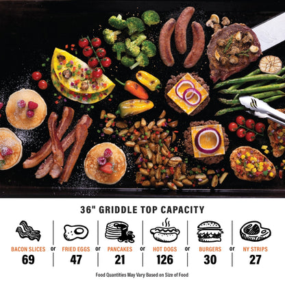 Blackstone Original 36” Griddle with Hood (Natural Gas)