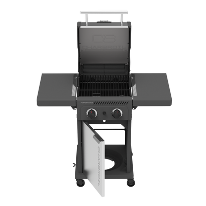 Char-Broil Performance Series FlavorMax 2-Burner Gas Grill, Cabinet, Gray