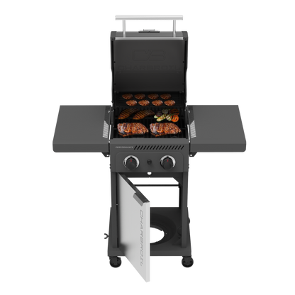 Char-Broil Performance Series FlavorMax 2-Burner Gas Grill, Cabinet, Gray