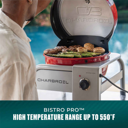 Char-Broil Bistro Pro Tabletop Electric Grill Red