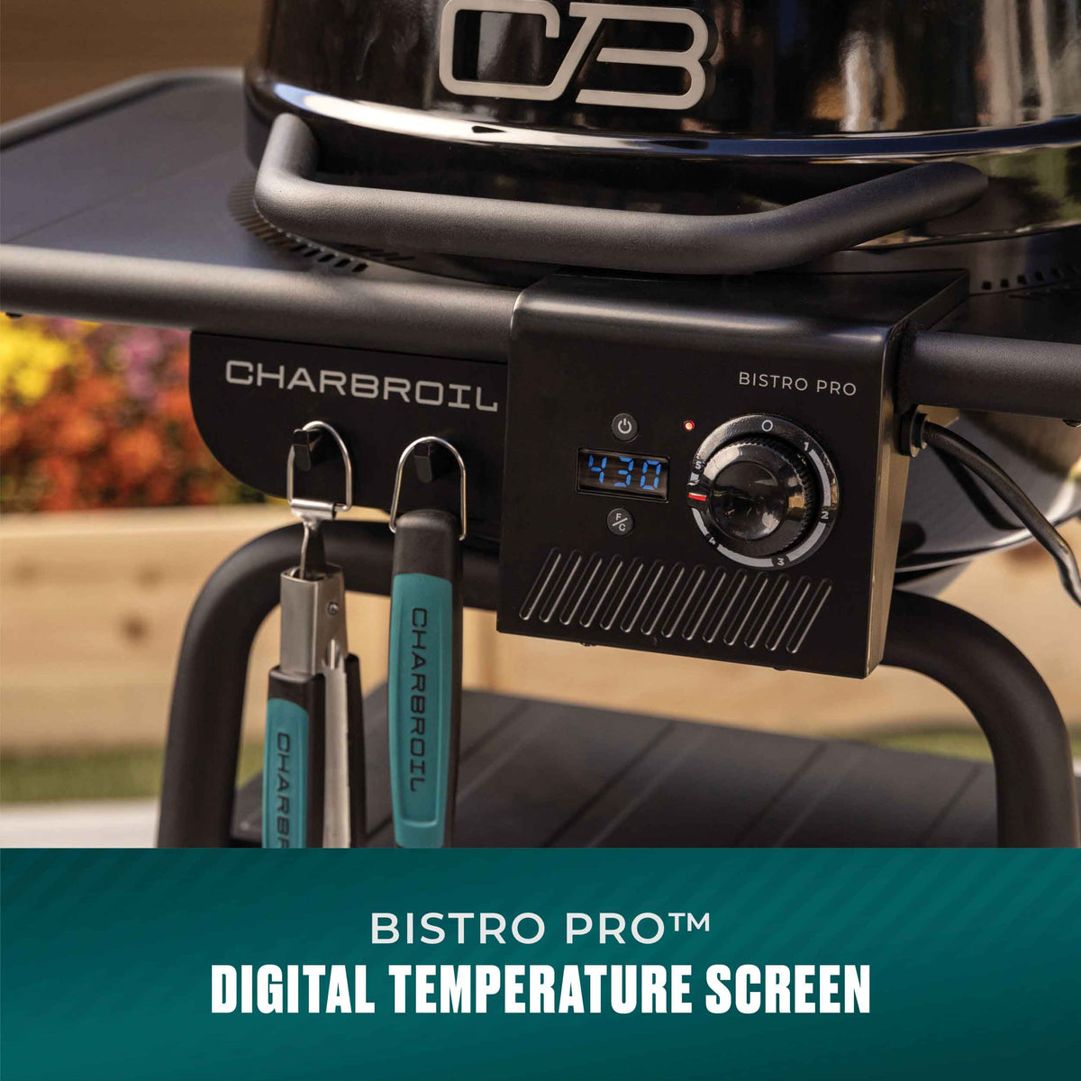 Char-Broil Bistro Pro Electric Grill + Charcoal Mode Blackout