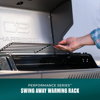 Char-Broil Performance Series FlavorMax 4-Burner Gas Grill, Cabinet with Sear Burner, Blackout