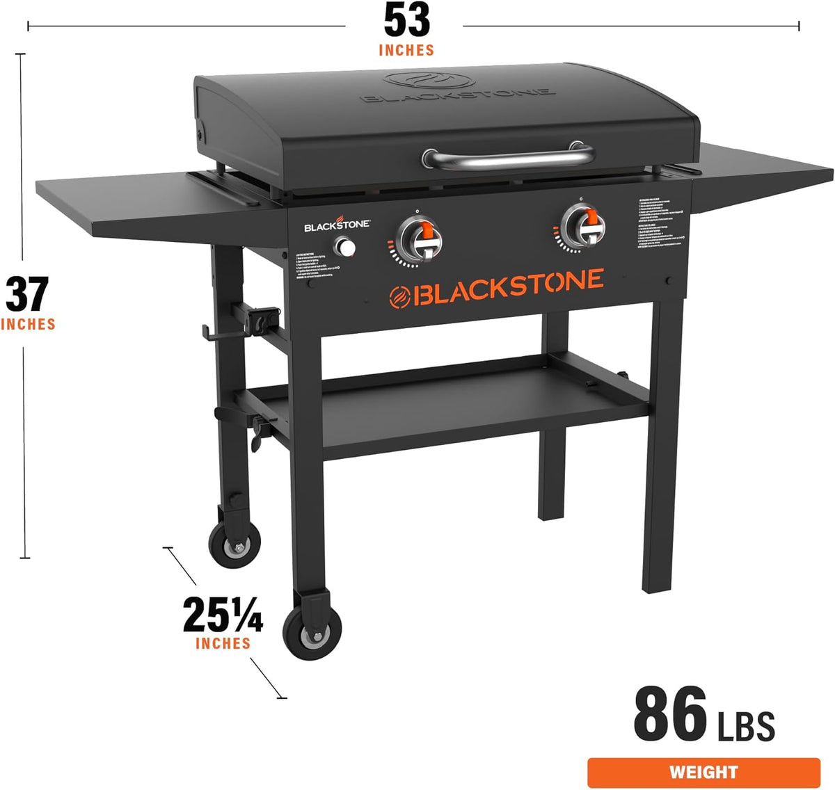 Blackstone 1883 Original 28-inch Omnivore Griddle with Hood — Black