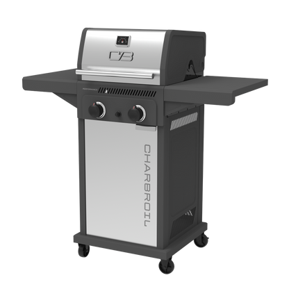Char-Broil Performance Series FlavorMax 2-Burner Gas Grill, Cabinet, Gray