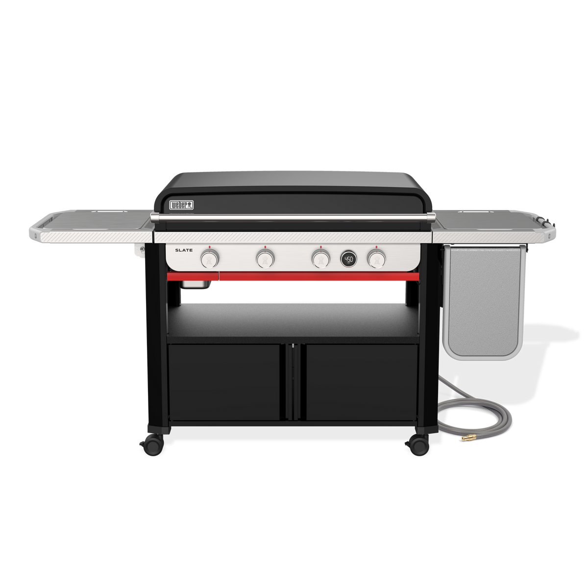 Weber Slate® 36" Rust-Resistant Griddle with Flip-Up Side Table (Natural Gas)