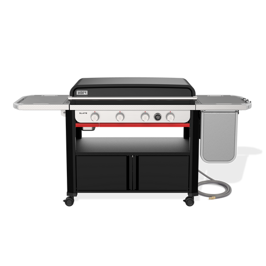 Weber Slate® 36" Rust-Resistant Griddle with Flip-Up Side Table (Natural Gas)