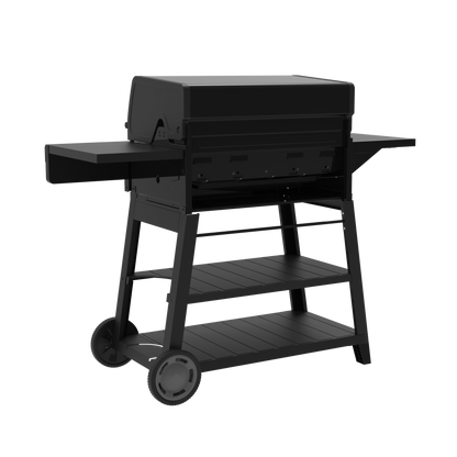 Char-Broil Performance Series FlavorMax 5-Burner Gas Grill, Cart with Side Burner, Blackout