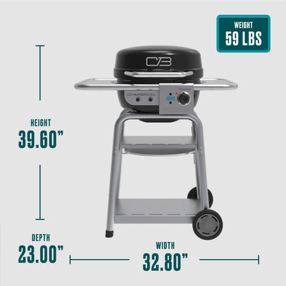 Char-Broil Bistro Pro Electric Grill & Griddle + Charcoal Mode Black