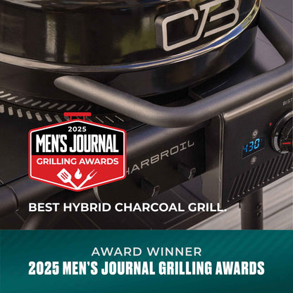 Char-Broil Bistro Pro Electric Grill + Charcoal Mode Blackout