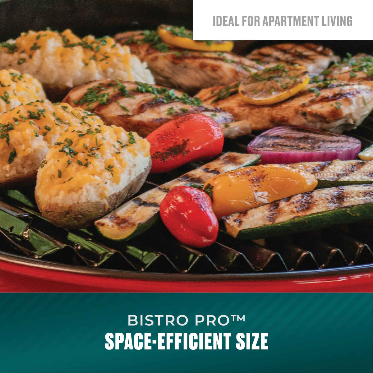 Char-Broil Bistro Pro Tabletop Electric Grill Red